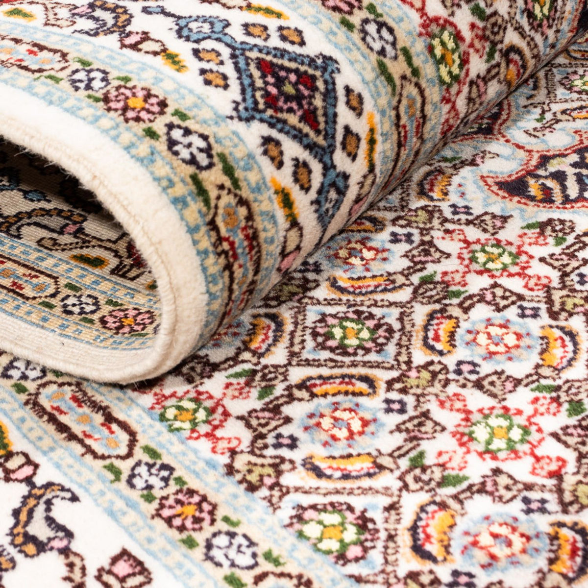 Tapis de couloir Tapis persan - Classique - 289 x 79 cm - crème