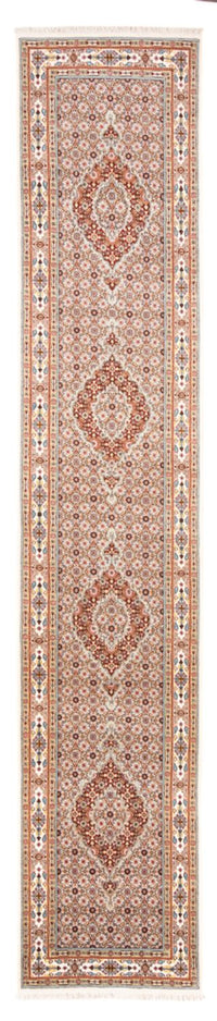 Tapis de couloir Tapis persan - Classique - 390 x 76 cm - crème