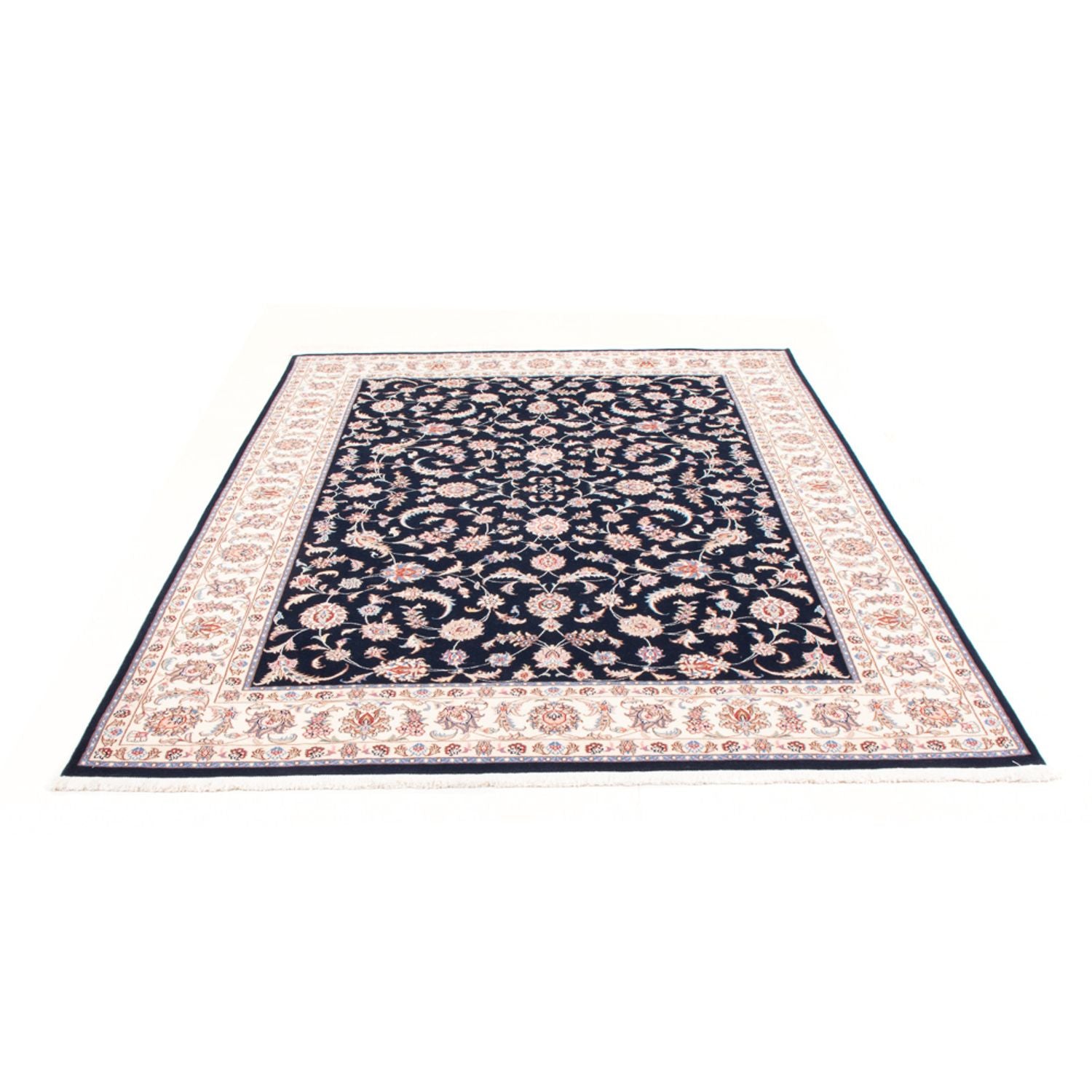 Tapis persan - Tabriz - Royal - 240 x 170 cm - bleu foncé