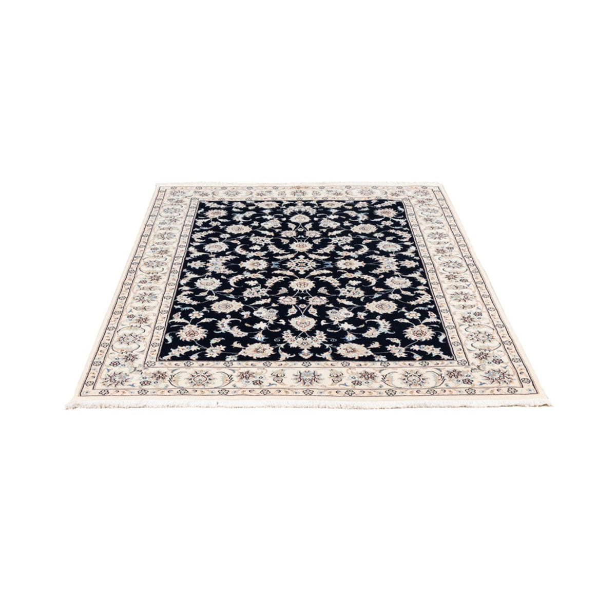 Tapis persan - Nain - Premium - 174 x 121 cm - bleu foncé
