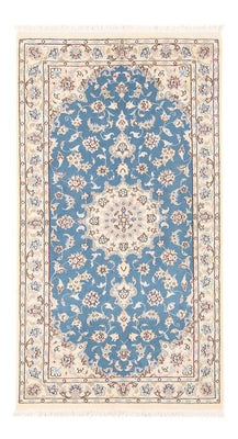 Tapis persan - Nain - Premium - 138 x 76 cm - bleu clair