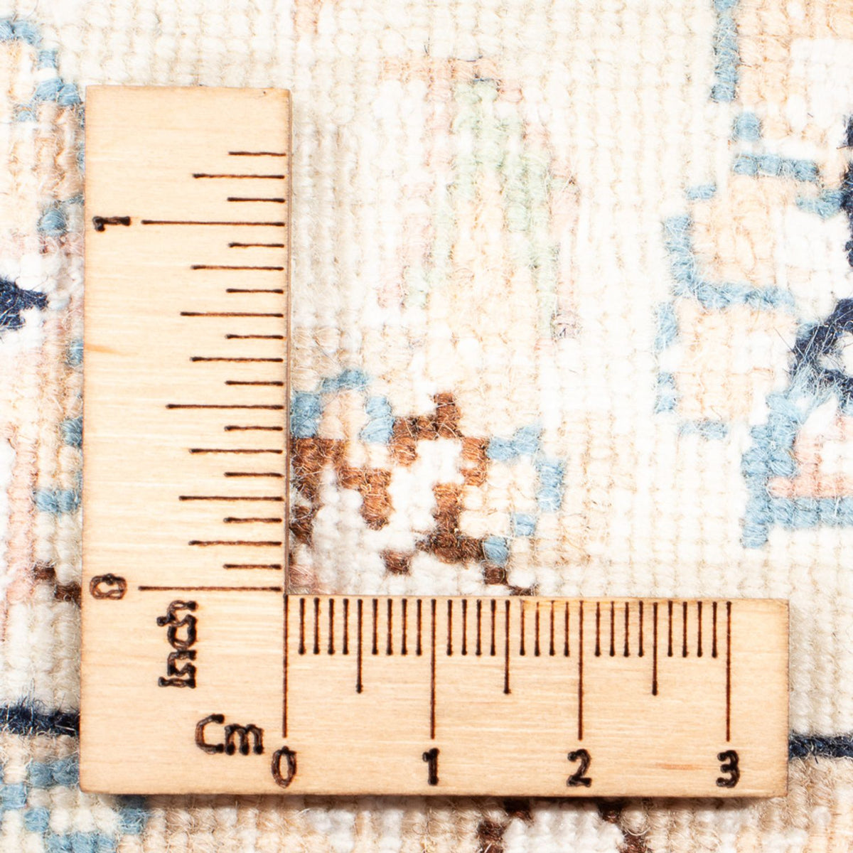 Tapis persan - Nain - Premium - 134 x 74 cm - bleu foncé