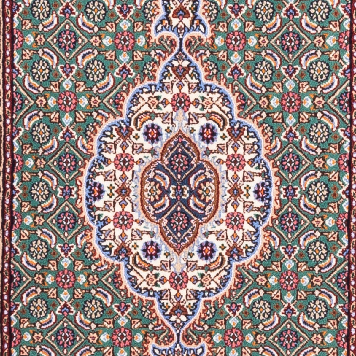 Tapis persan - Classique - Royal - 132 x 80 cm - vert clair