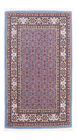 Tapis persan - Classique - Royal - 127 x 76 cm - bleu clair
