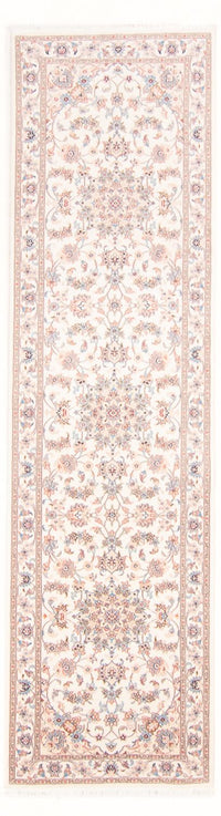 Tapis de couloir Tapis persan - Tabriz - Royal - 296 x 80 cm - crème