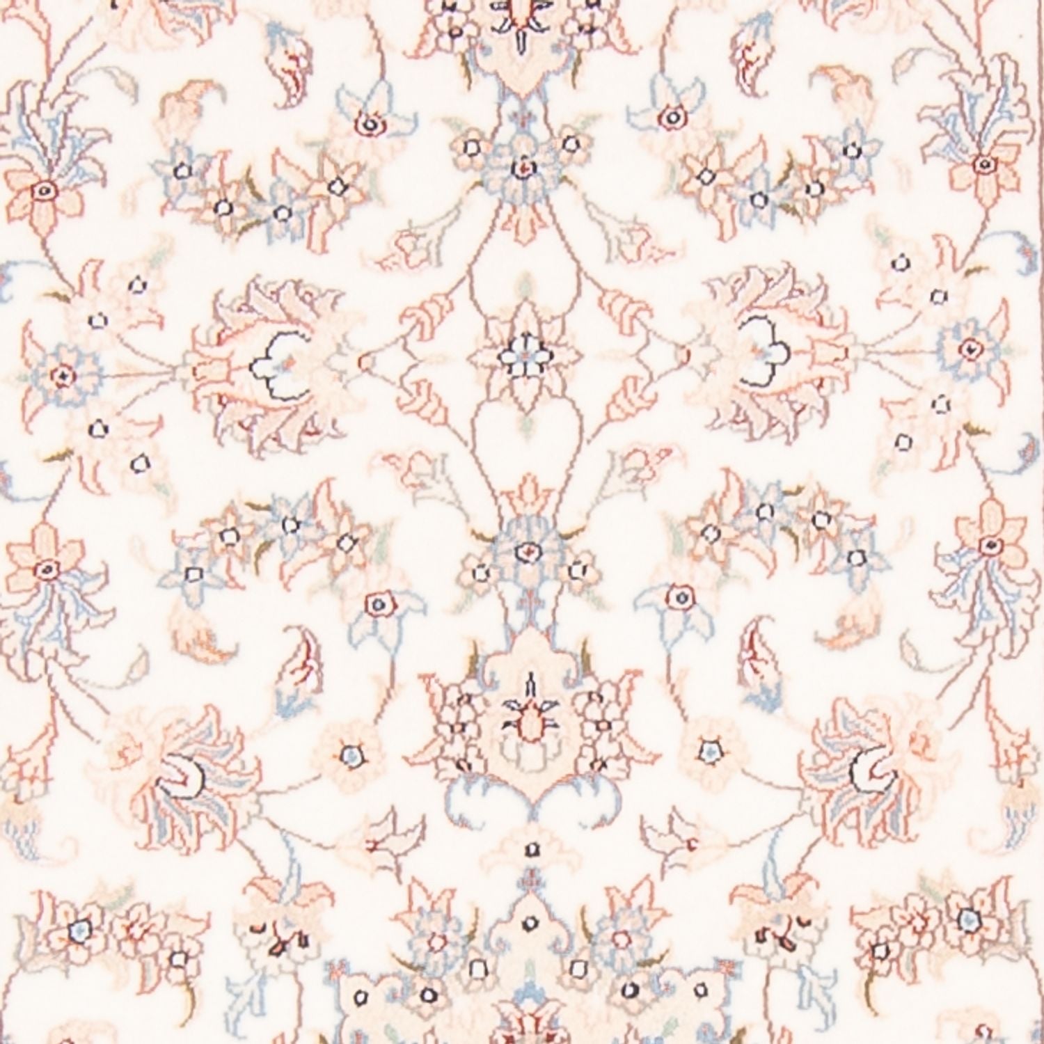Tapis de couloir Tapis persan - Tabriz - Royal - 296 x 80 cm - crème