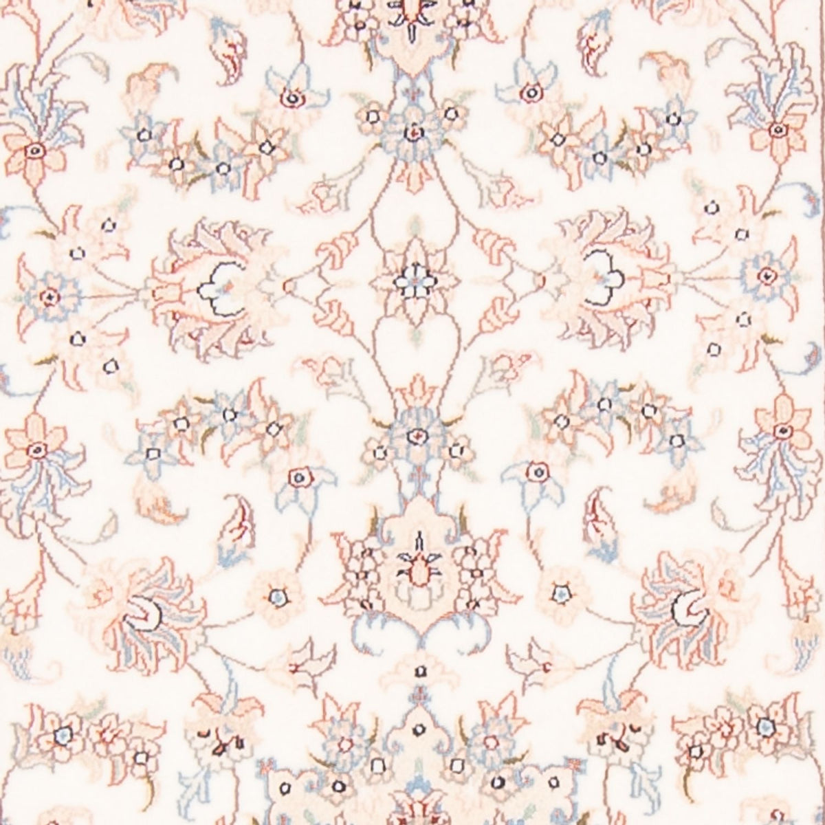 Tapis de couloir Tapis persan - Tabriz - Royal - 296 x 80 cm - crème