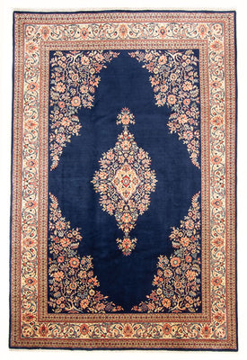 Tapis persan - Classique - 305 x 203 cm - bleu foncé