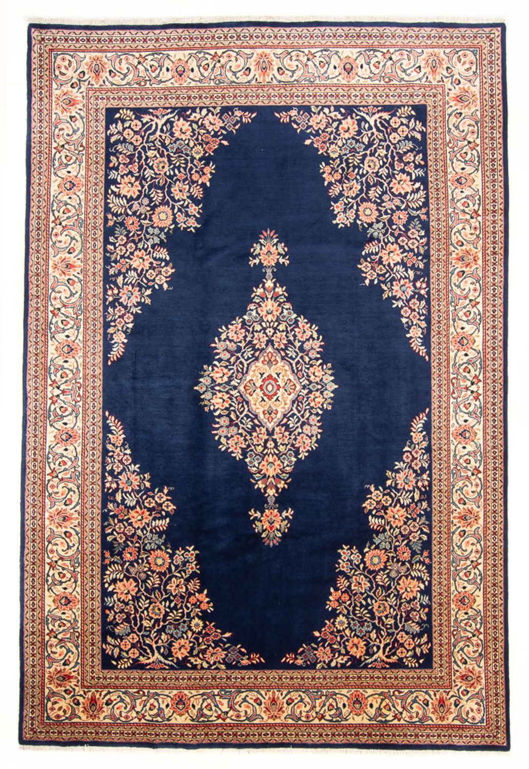 Tapis persan - Classique - 305 x 203 cm - bleu foncé
