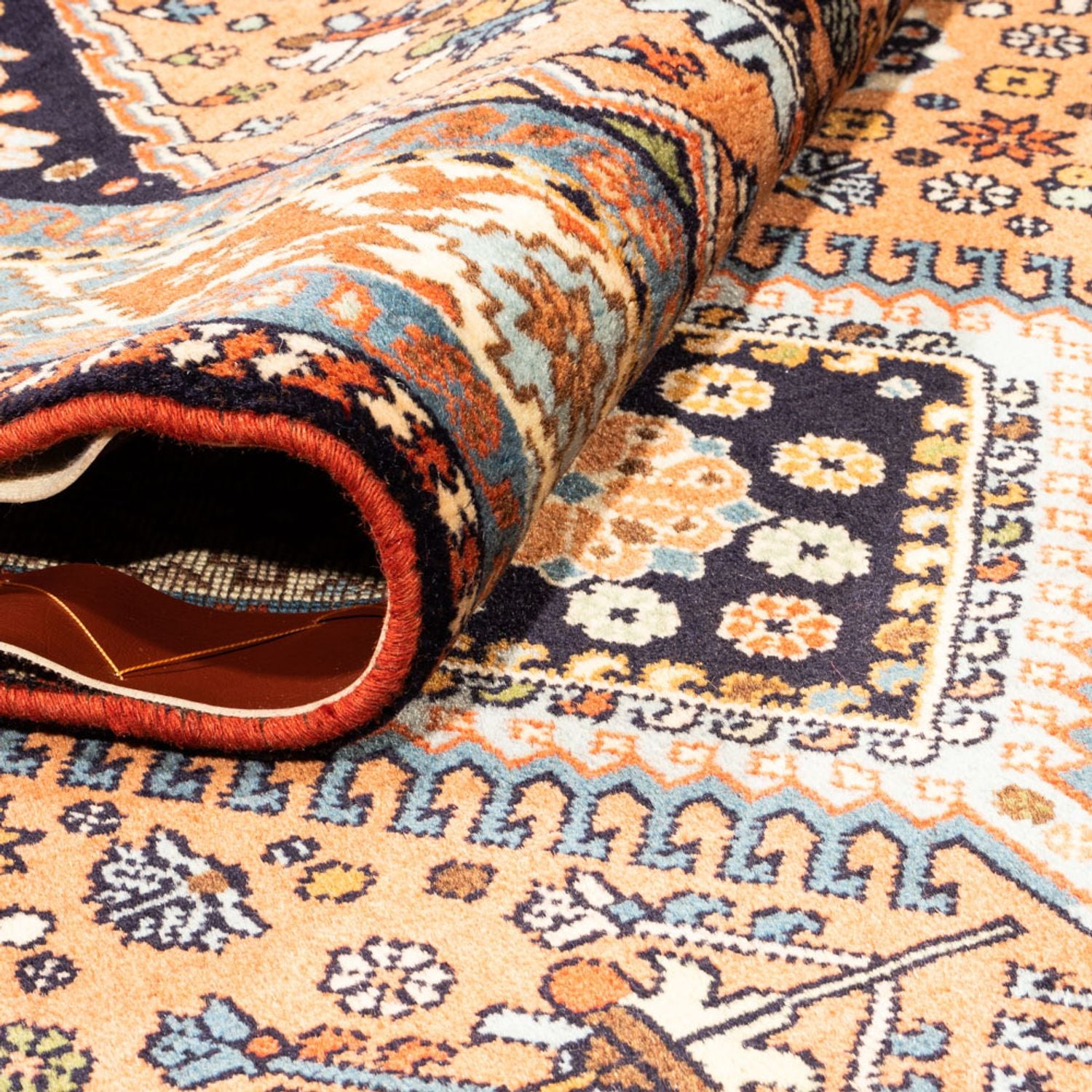 Tapis persan - Nomadic - 305 x 202 cm - terracotta