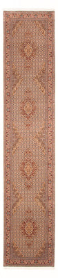 Tapis de couloir Tapis persan - Tabriz - Royal - 400 x 80 cm - beige