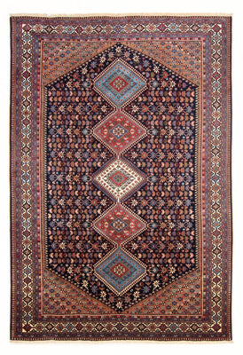 Tapis persan - Nomadic - 300 x 204 cm - bleu foncé