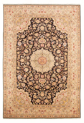 Tapis persan - Tabriz - Royal - 296 x 196 cm - bleu foncé
