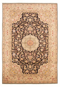 Tapis persan - Tabriz - Royal - 296 x 196 cm - bleu foncé