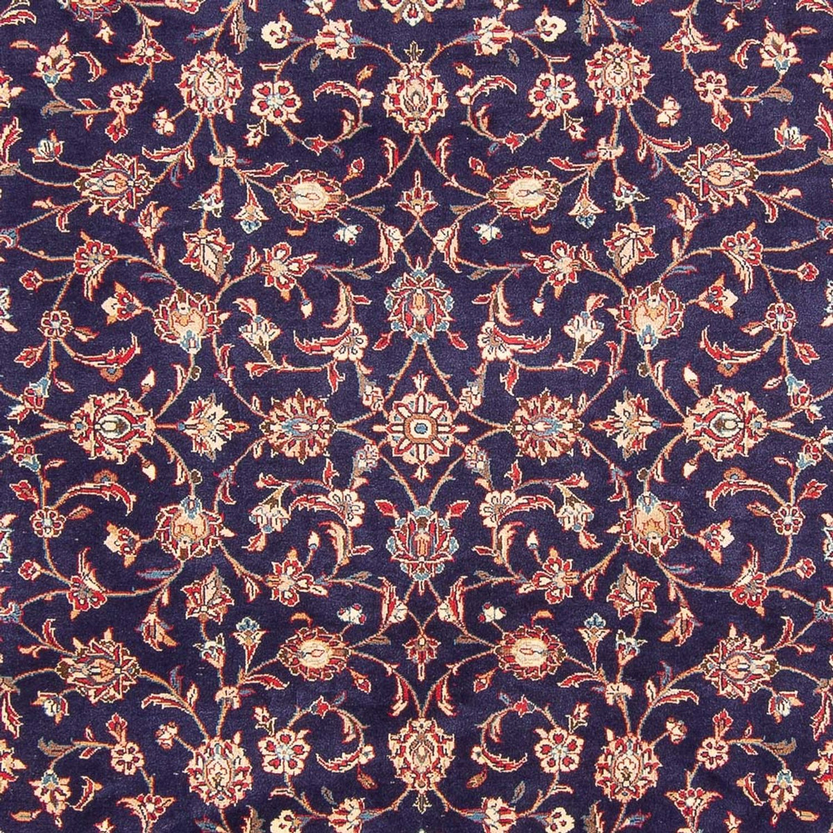Tapis persan - Keshan - 295 x 200 cm - bleu foncé