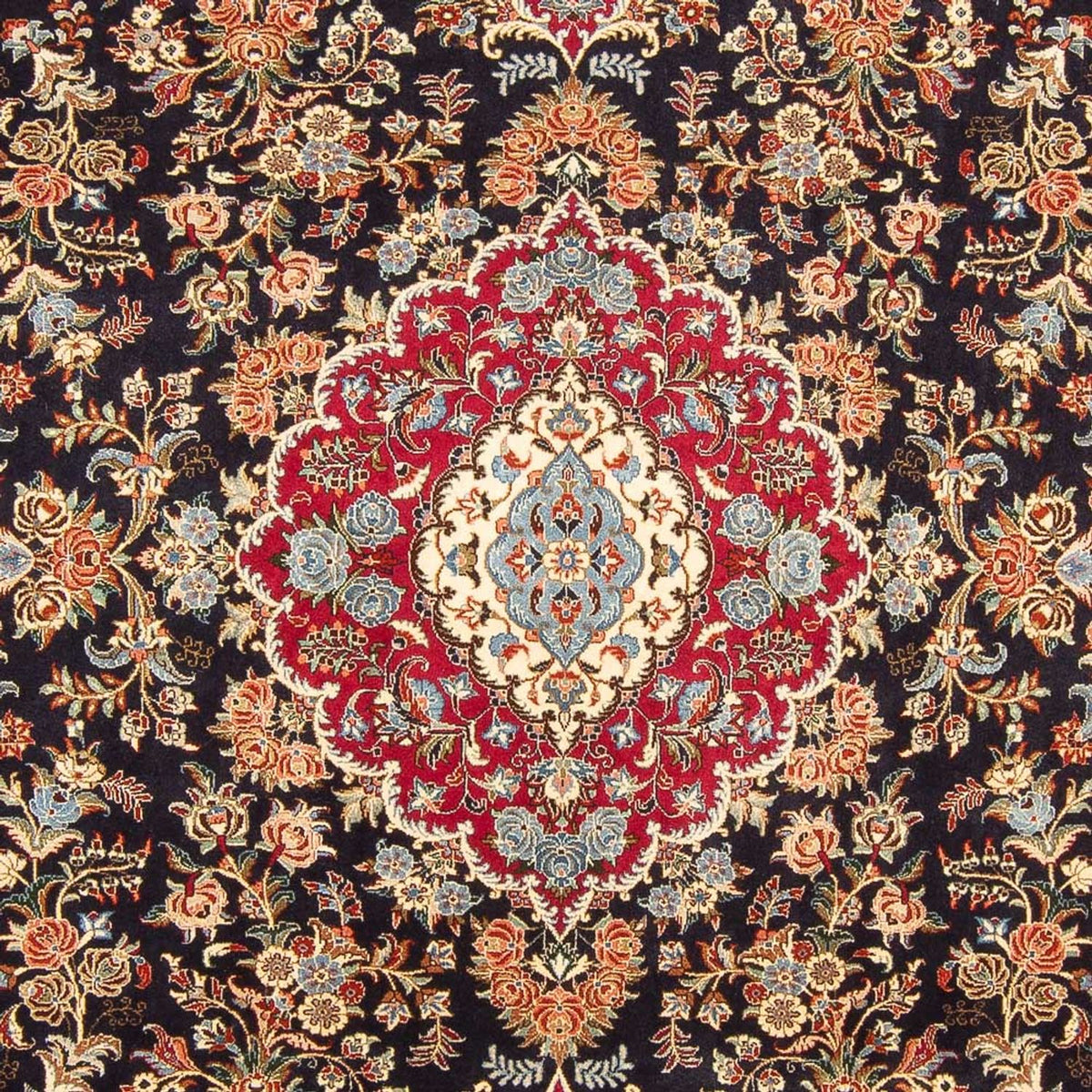 Tapis persan - Classique - 312 x 223 cm - bleu foncé