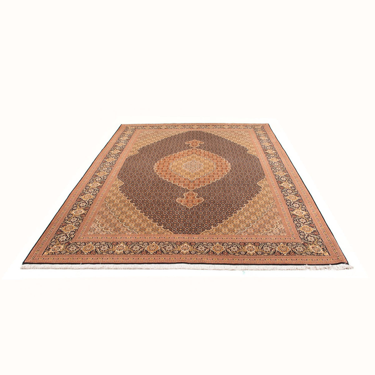 Tapis persan - Tabriz - Royal - 297 x 200 cm - bleu foncé