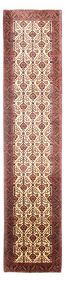 Tapis de couloir Tapis persan - Nomadic - 414 x 90 cm - beige