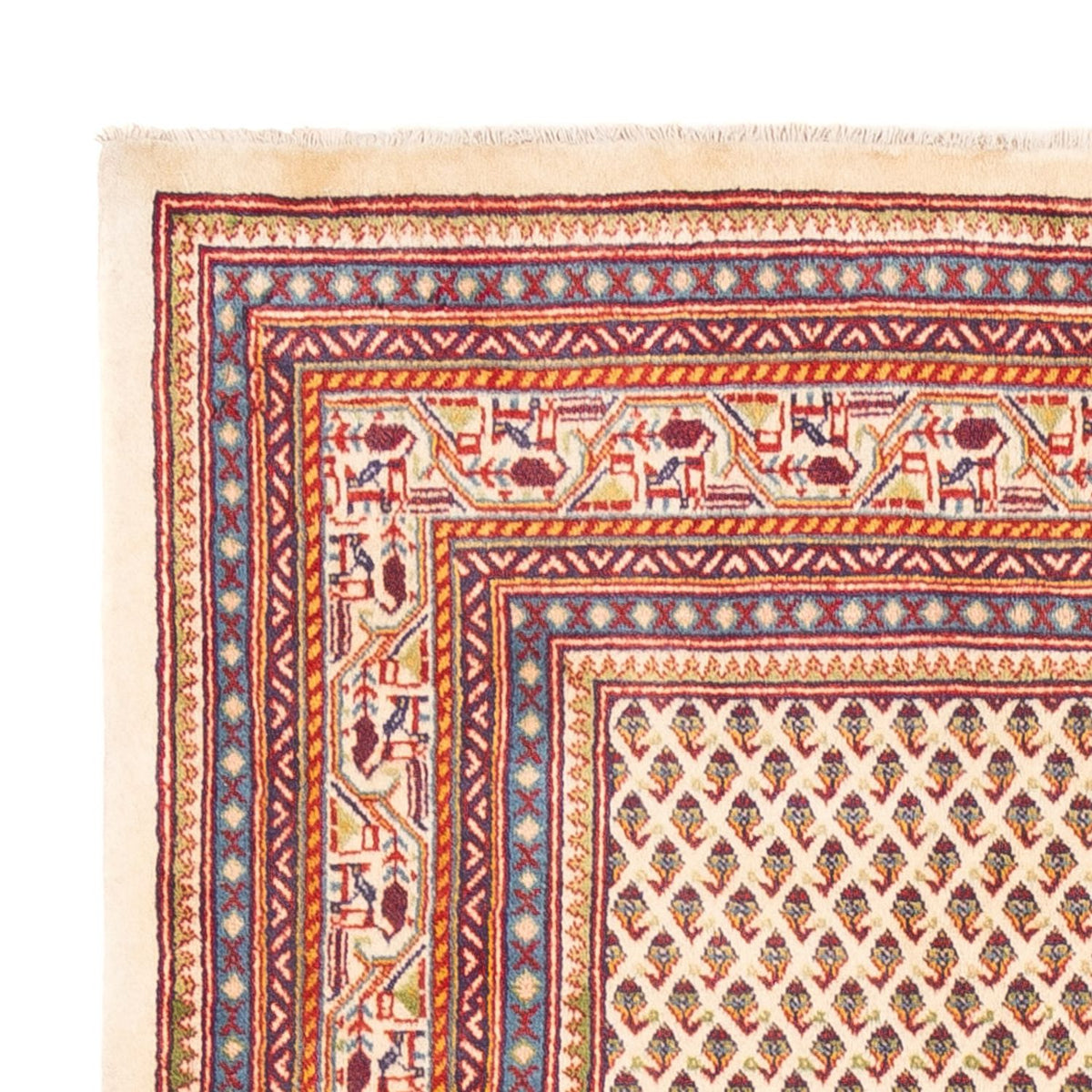 Tapis persan - Mir - 254 x 213 cm - beige clair