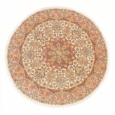 Tapis persan - Tabriz - Royal ronde  - 200 x 200 cm - crème