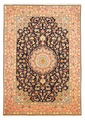 Tapis persan - Tabriz - Royal - 293 x 207 cm - bleu foncé