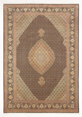 Tapis persan - Tabriz - Royal - 296 x 199 cm - bleu foncé