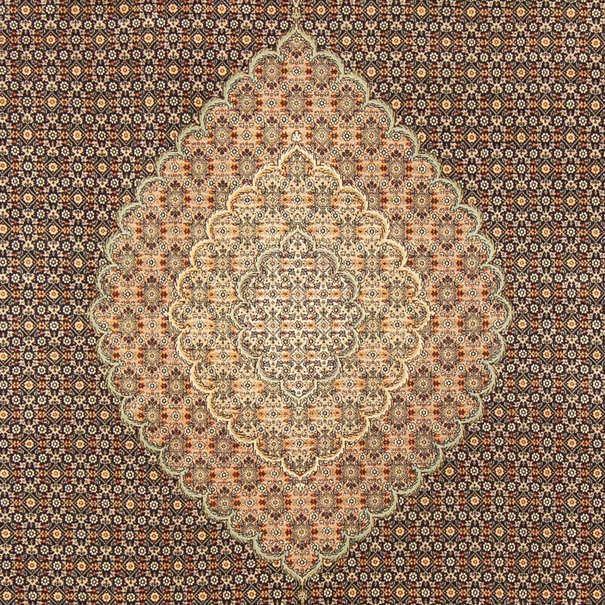 Tapis persan - Tabriz - Royal - 296 x 199 cm - bleu foncé