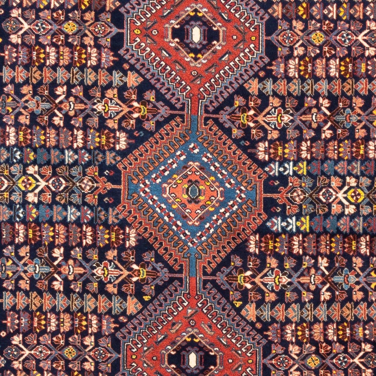 Tapis persan - Nomadic - 248 x 152 cm - bleu foncé