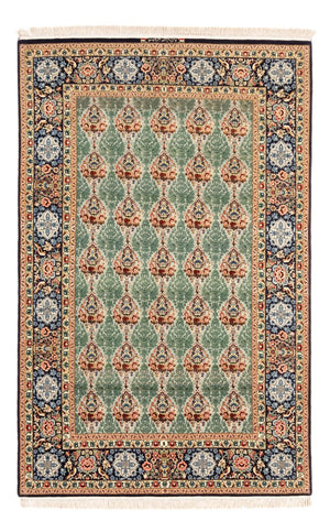 Tapis persan - Isfahan - Premium - 244 x 157 cm - vert