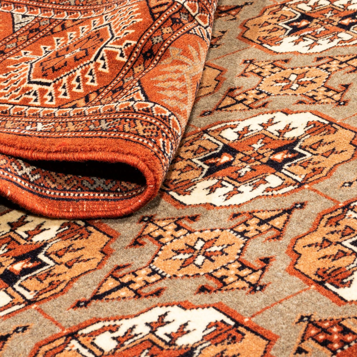 Tapis Turkaman - 305 x 205 cm - beige foncé