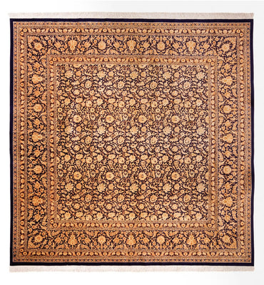 Tapis en soie - Ghom soie - Premium carré  - 247 x 243 cm - beige foncé