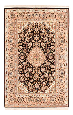 Tapis de couloir Tapis persan - Isfahan - Premium - 227 x 148 cm - bleu foncé
