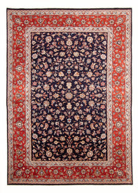 Tapis persan - Classique - 292 x 200 cm - bleu foncé