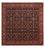 Tapis persan - Bidjar carré  - 250 x 248 cm - bleu foncé