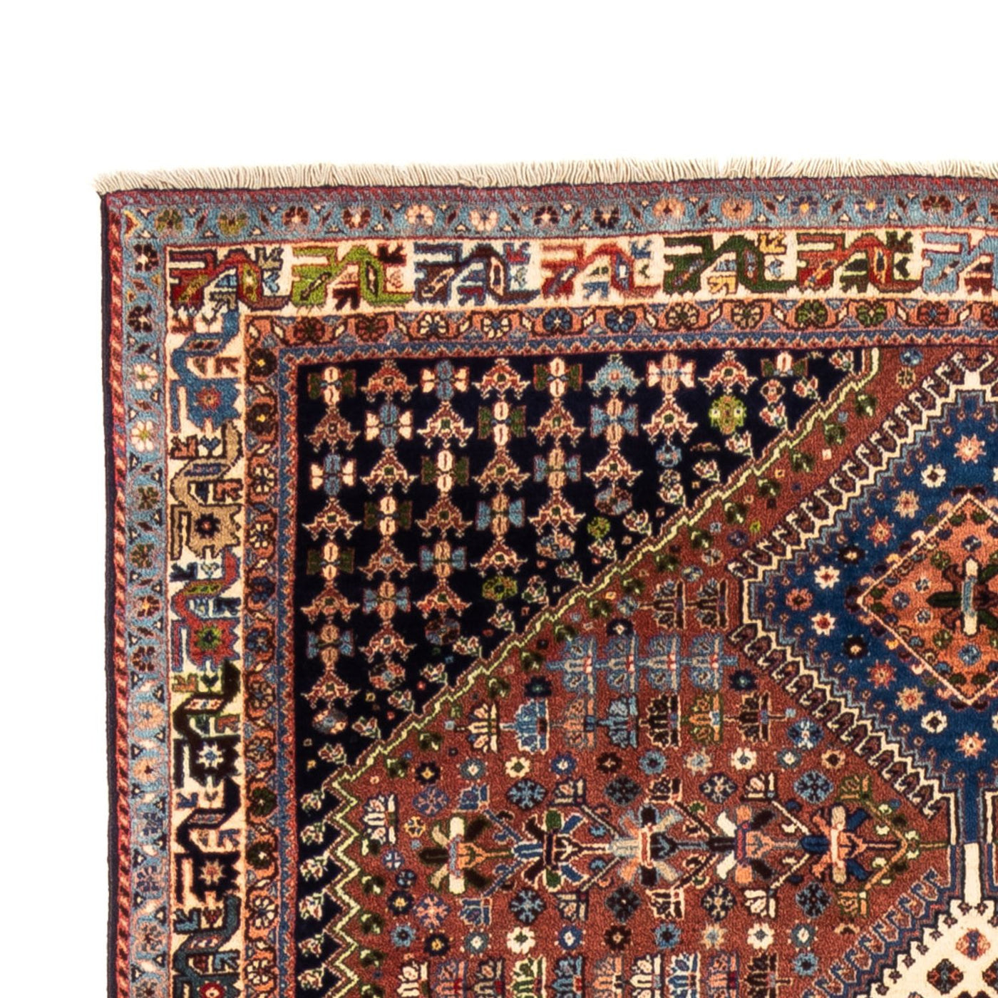 Tapis de couloir Tapis persan - Nomadic - 230 x 146 cm - rouge