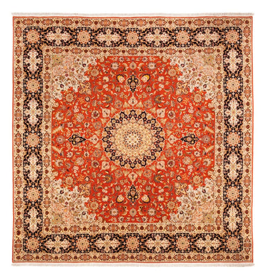 Tapis persan - Tabriz carré  - 253 x 249 cm - orange