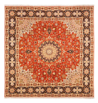 Tapis persan - Tabriz carré  - 253 x 249 cm - orange