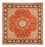 Tapis persan - Tabriz carré  - 253 x 249 cm - orange