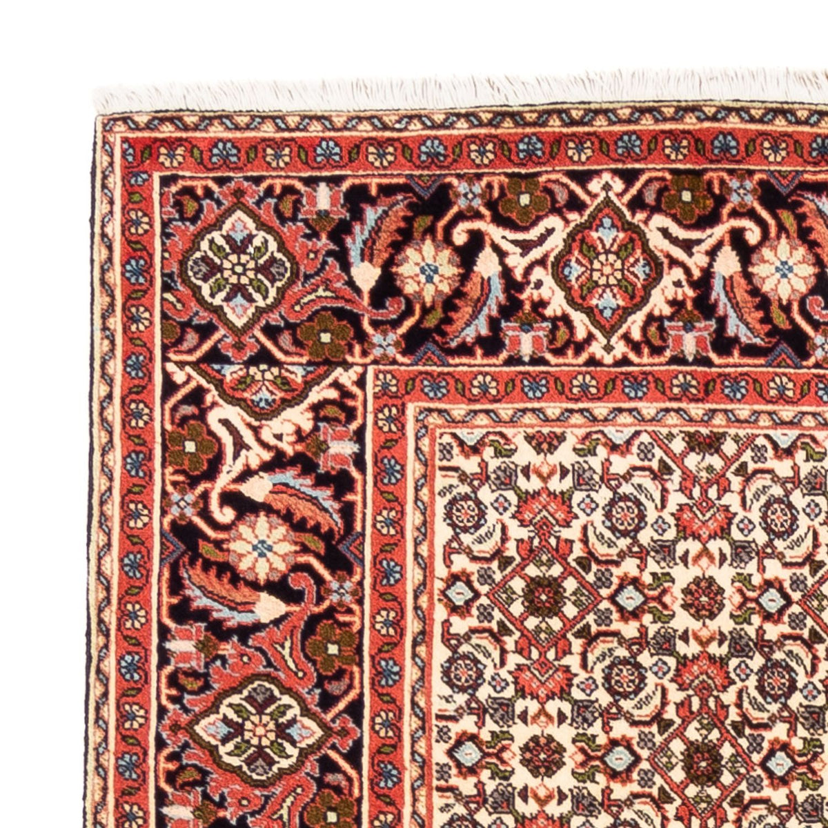 Tapis persan - Bidjar - 233 x 200 cm - rouge clair