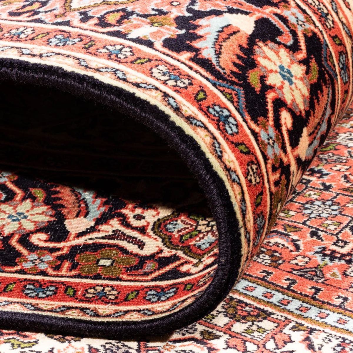 Tapis persan - Bidjar - 233 x 200 cm - rouge clair