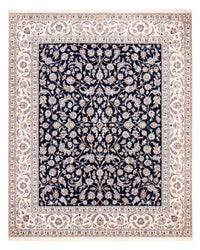 Tapis persan - Nain - Premium - 260 x 215 cm - bleu foncé