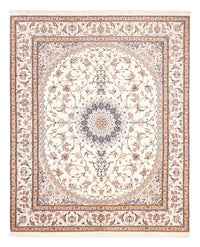 Tapis persan - Nain - Premium - 240 x 203 cm - crème