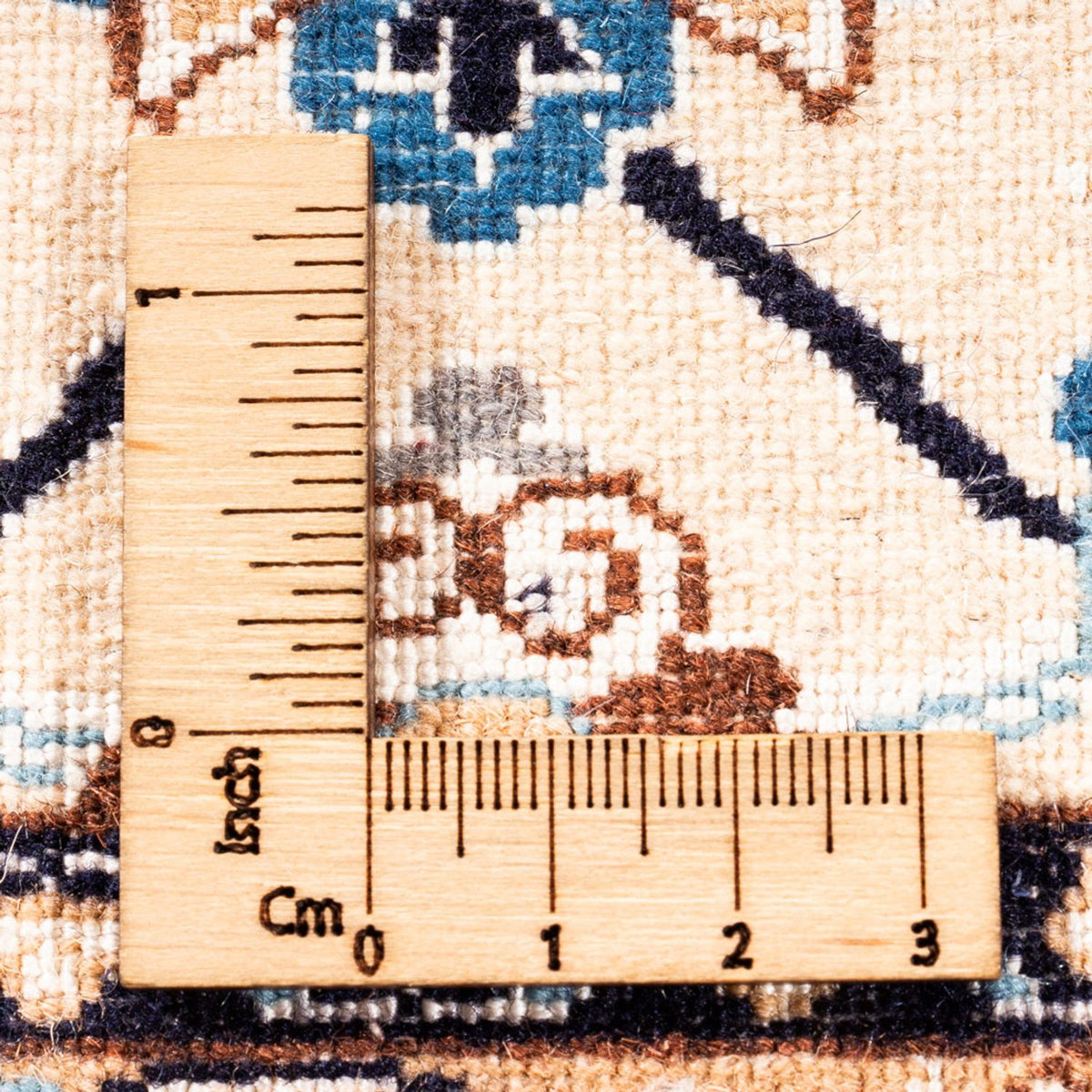 Tapis persan - Nain - Premium - 240 x 203 cm - crème