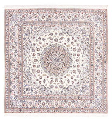 Tapis persan - Nain - Premium carré  - 203 x 201 cm - crème
