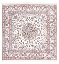 Tapis persan - Nain - Premium carré  - 203 x 201 cm - crème
