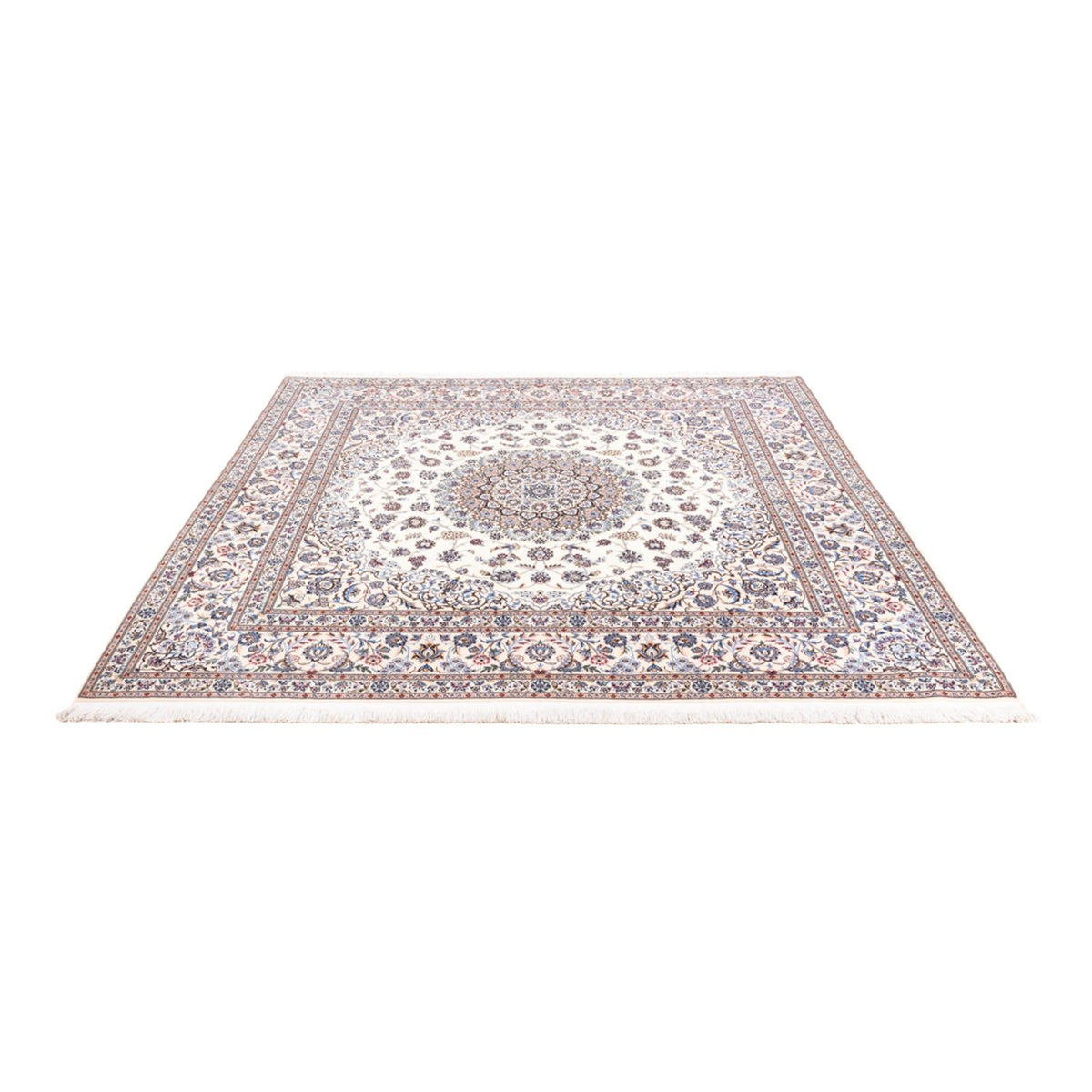Tapis persan - Nain - Premium carré  - 203 x 201 cm - crème