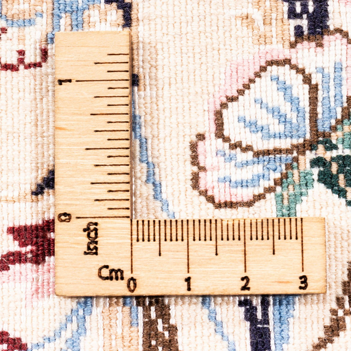 Tapis persan - Nain - Premium carré  - 203 x 201 cm - crème