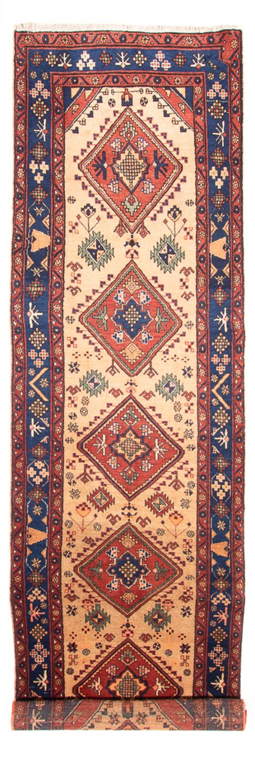 Tapis de couloir Tapis persan - Nomadic - 412 x 120 cm - beige