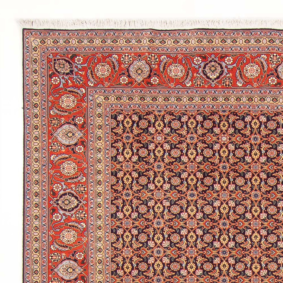 Tapis persan - Tabriz - Royal - 290 x 200 cm - bleu foncé