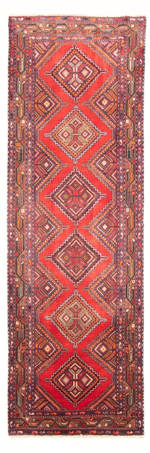 Tapis de couloir Tapis persan - Nomadic - 300 x 102 cm - rouge